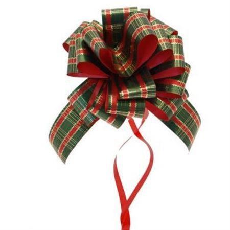 Pull Bow Metallic 50mm Tartan (box20) thumbnail