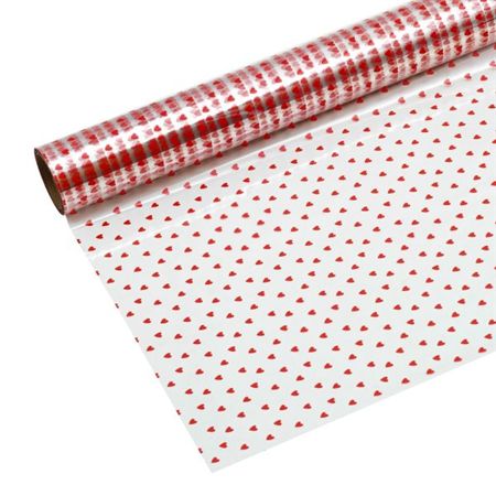 Flowerwrap Hearts Young Dream W80cm Red (80m) thumbnail