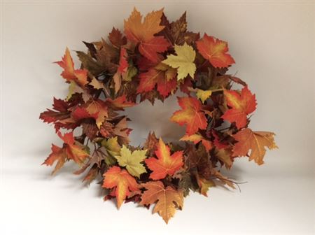 Wreath Maple Falls D60cm Orange thumbnail