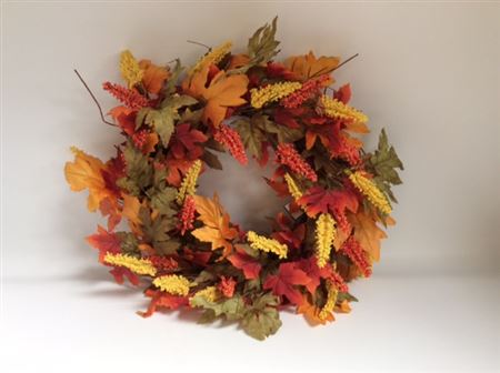 Wreath Autumnal Foilage D66cm thumbnail