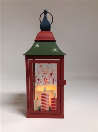 Lantern Led Happy Holidays H35 D15cm thumbnail