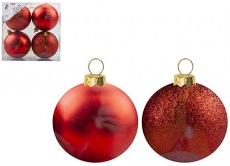 Baubles 70mm Red (box4) thumbnail
